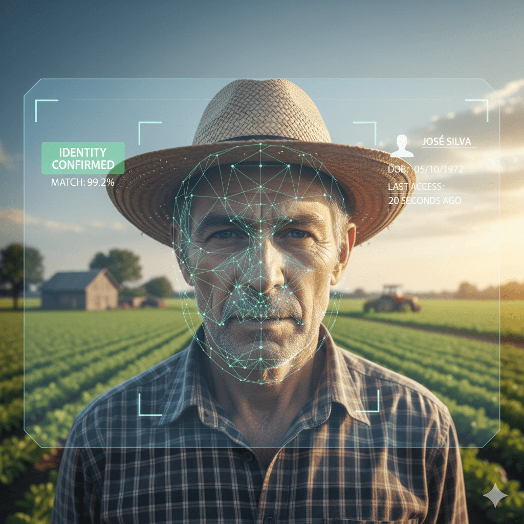 Reconhecimento facial em ambiente rural